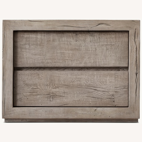 Used Restoration Hardware Reclaimed Oak Closed Nightstand for sale on AptDeco
