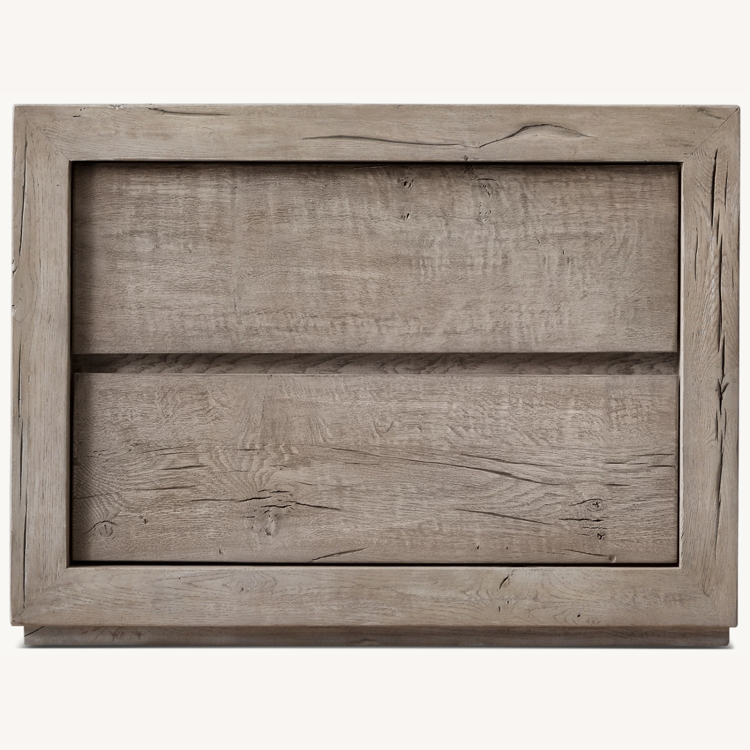 Restoration Hardware Reclaimed Oak Closed Nightstand - image-4