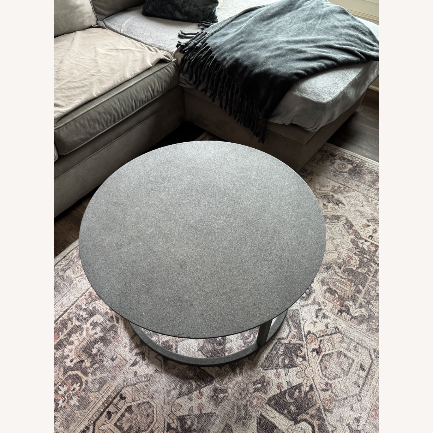 Restoration Hardware Mercer Round Coffee Table - image-6