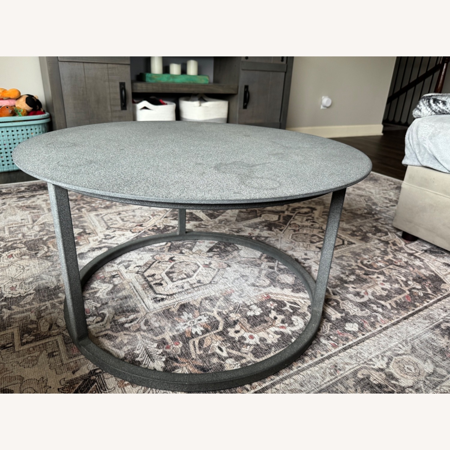 Restoration Hardware Mercer Round Coffee Table - image-4