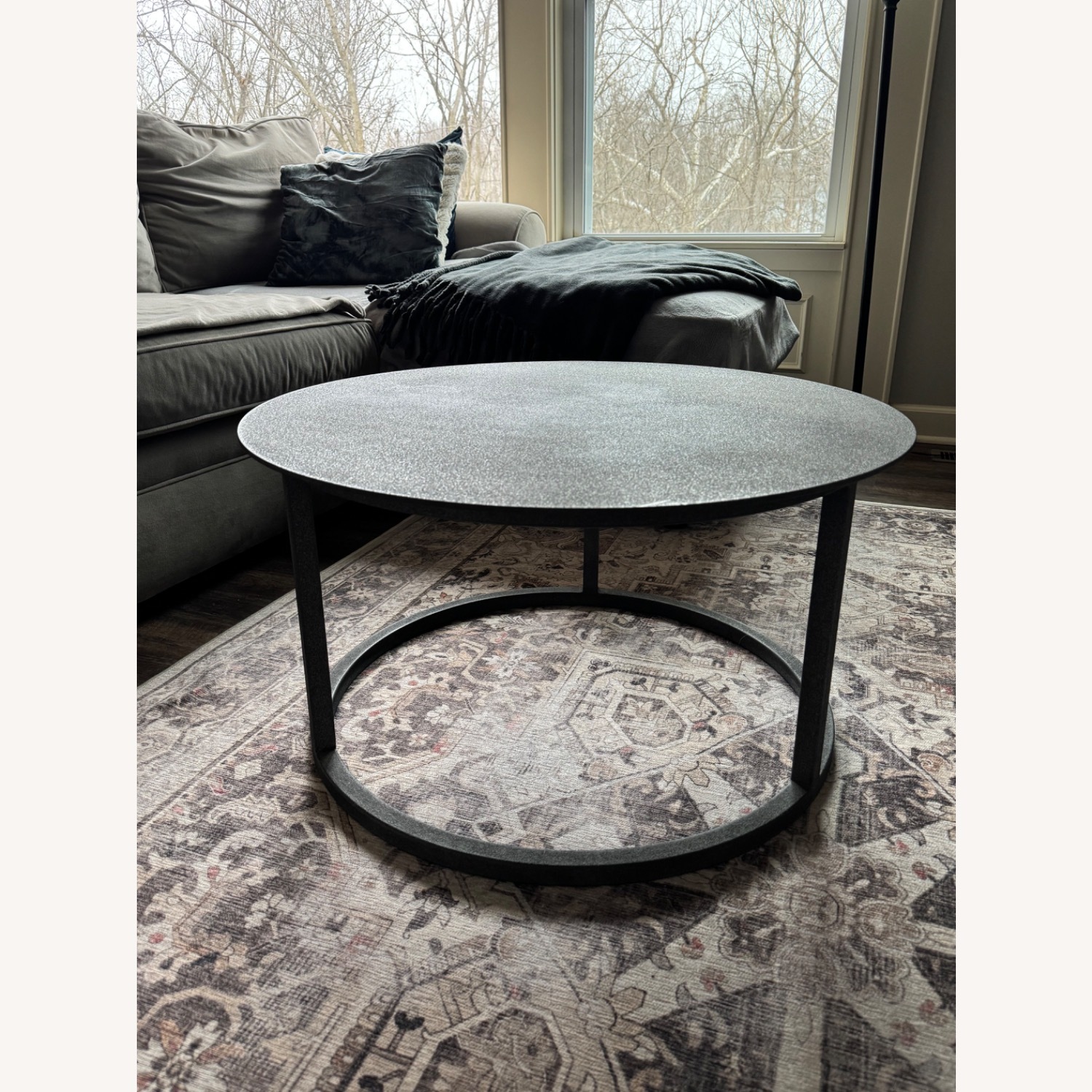 Restoration Hardware Mercer Round Coffee Table - image-3