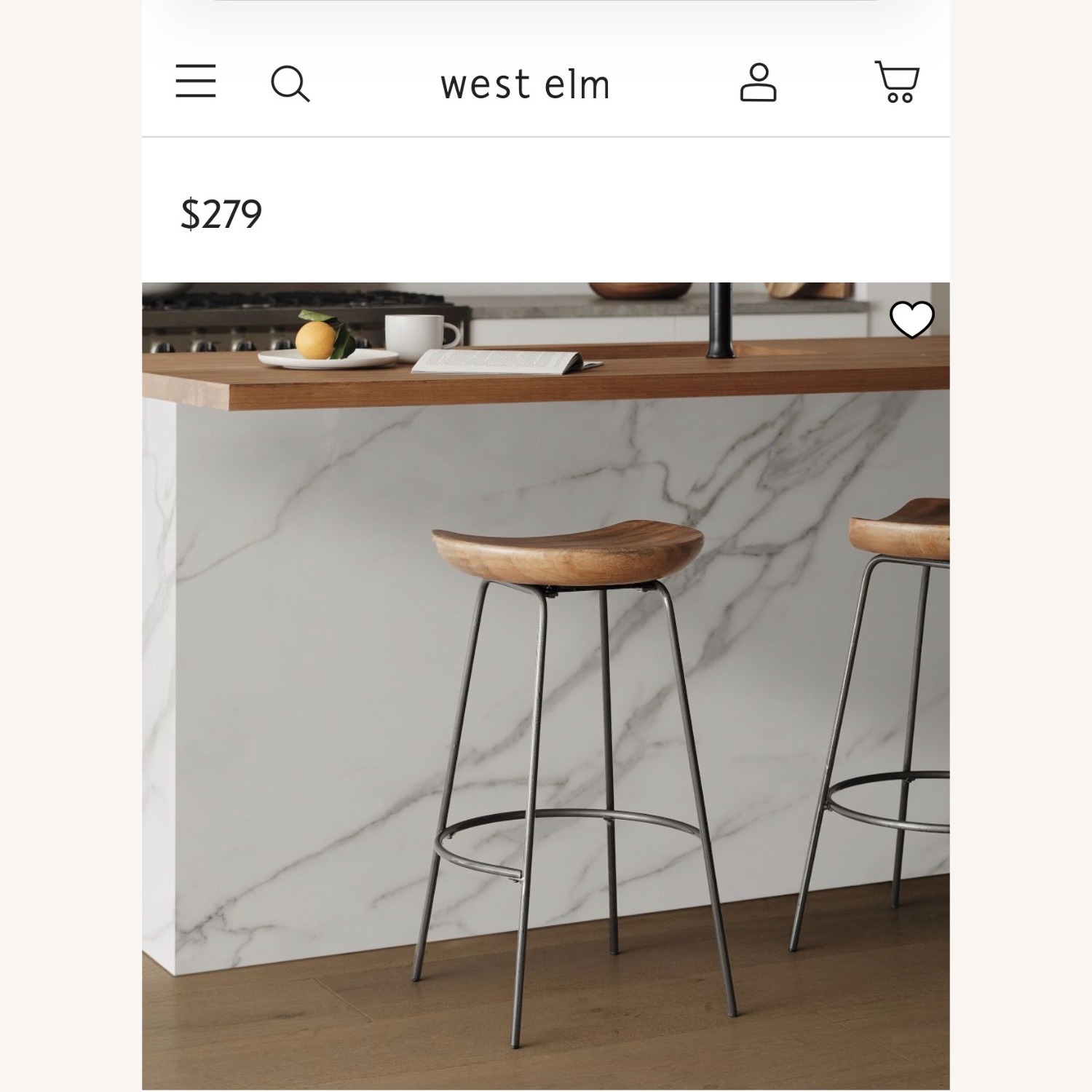 West Elm Alden Counter Stools - image-1