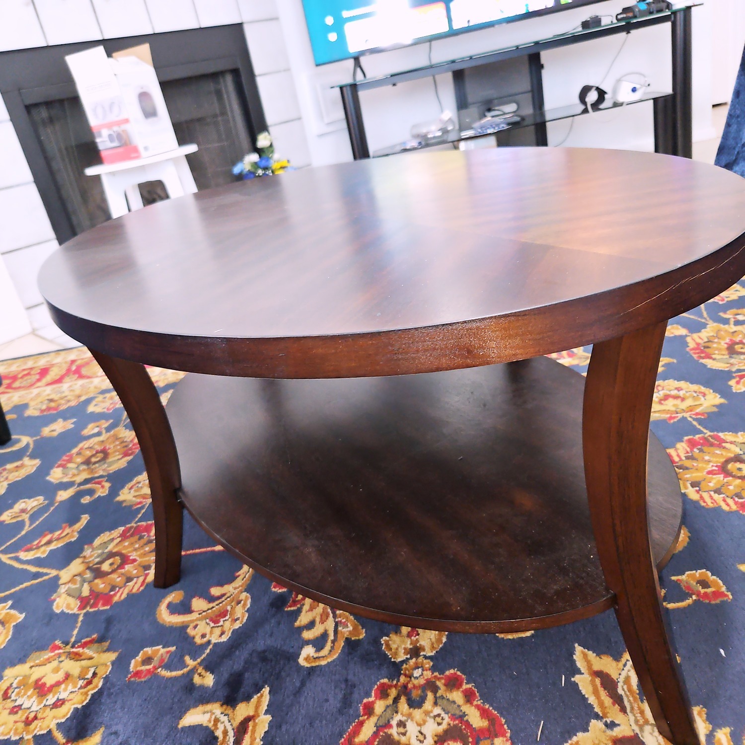 Hansmeier Dark Brown Wood Coffee Table - image-3