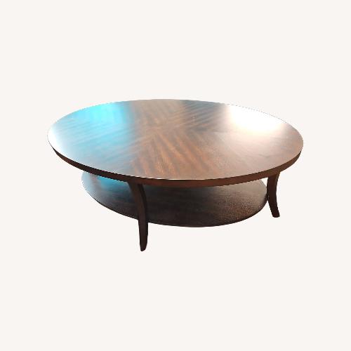 Used Hansmeier Dark Brown Wood Coffee Table for sale on AptDeco