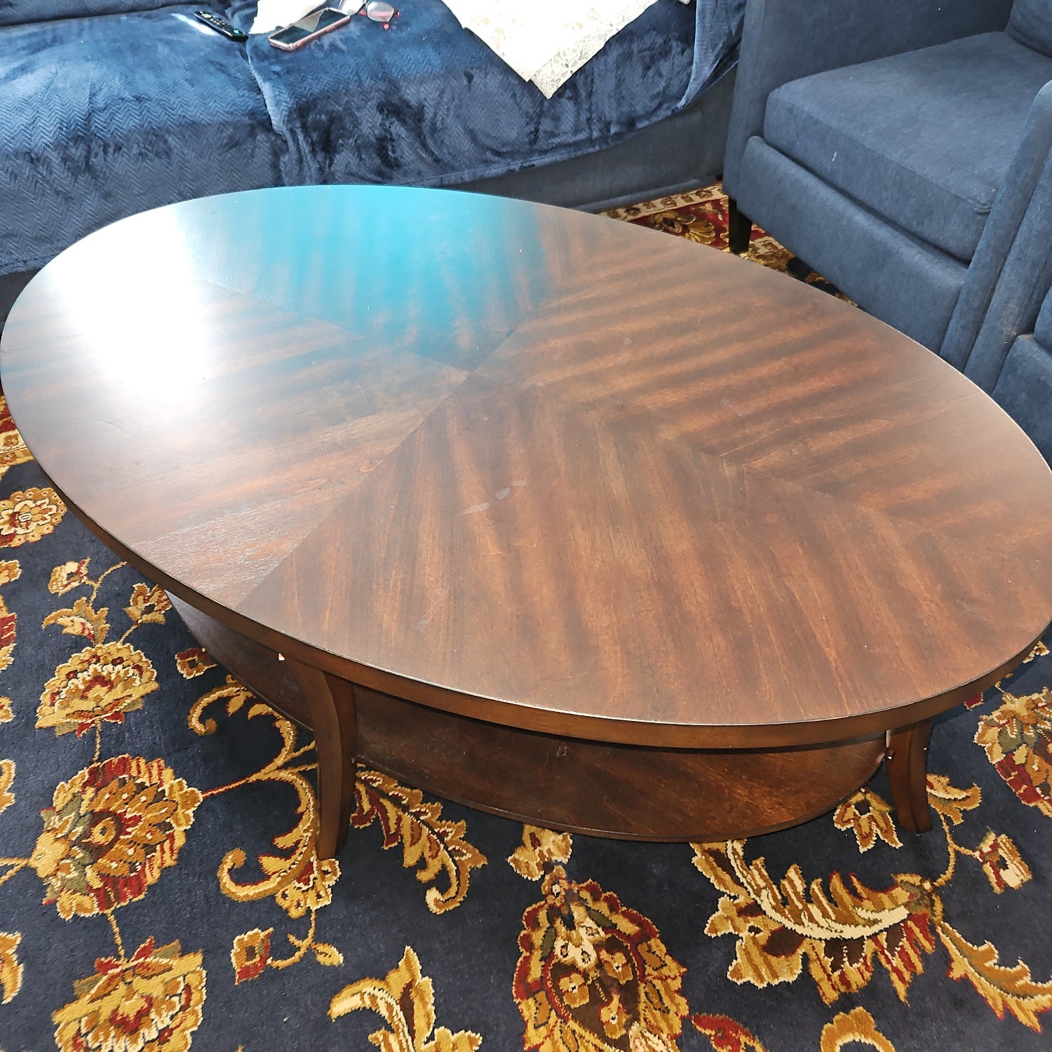 Hansmeier Dark Brown Wood Coffee Table - image-11