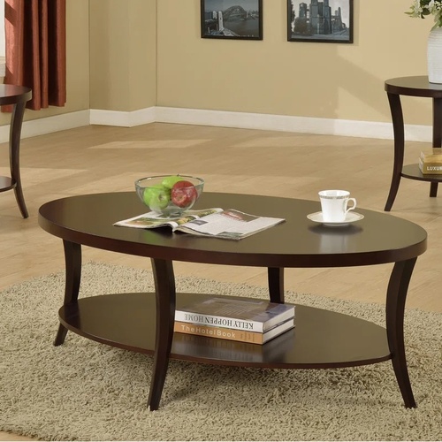 Used Hansmeier Dark Brown Wood Coffee Table for sale on AptDeco