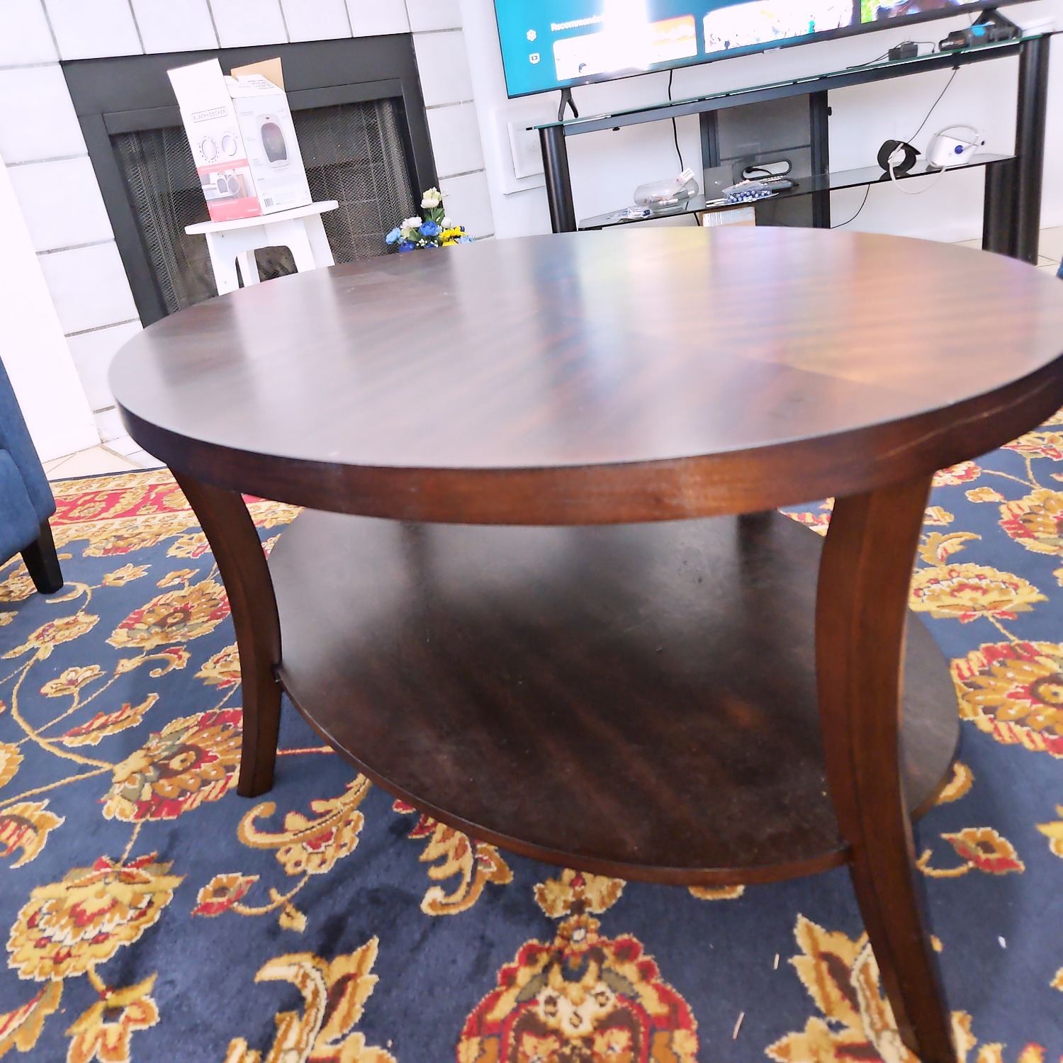 Hansmeier Dark Brown Wood Coffee Table - image-5