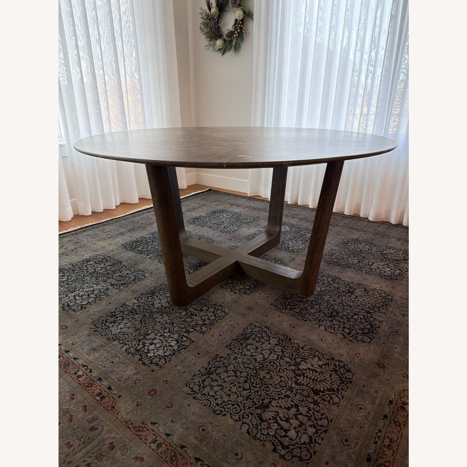 Arhaus St Germain 60 in Brown Wood Dining Table - image-2