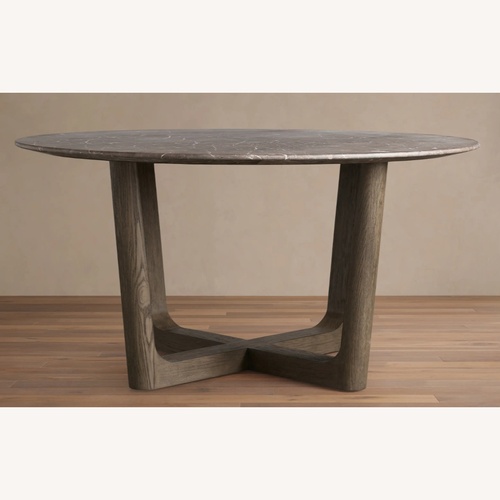 Used Arhaus St Germain 60 in Brown Wood Dining Table for sale on AptDeco