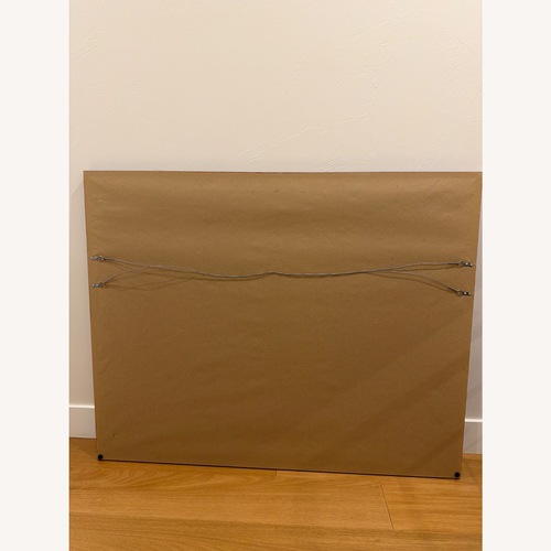 Used Vintage/Antique Blue Wood Wall Art for sale on AptDeco