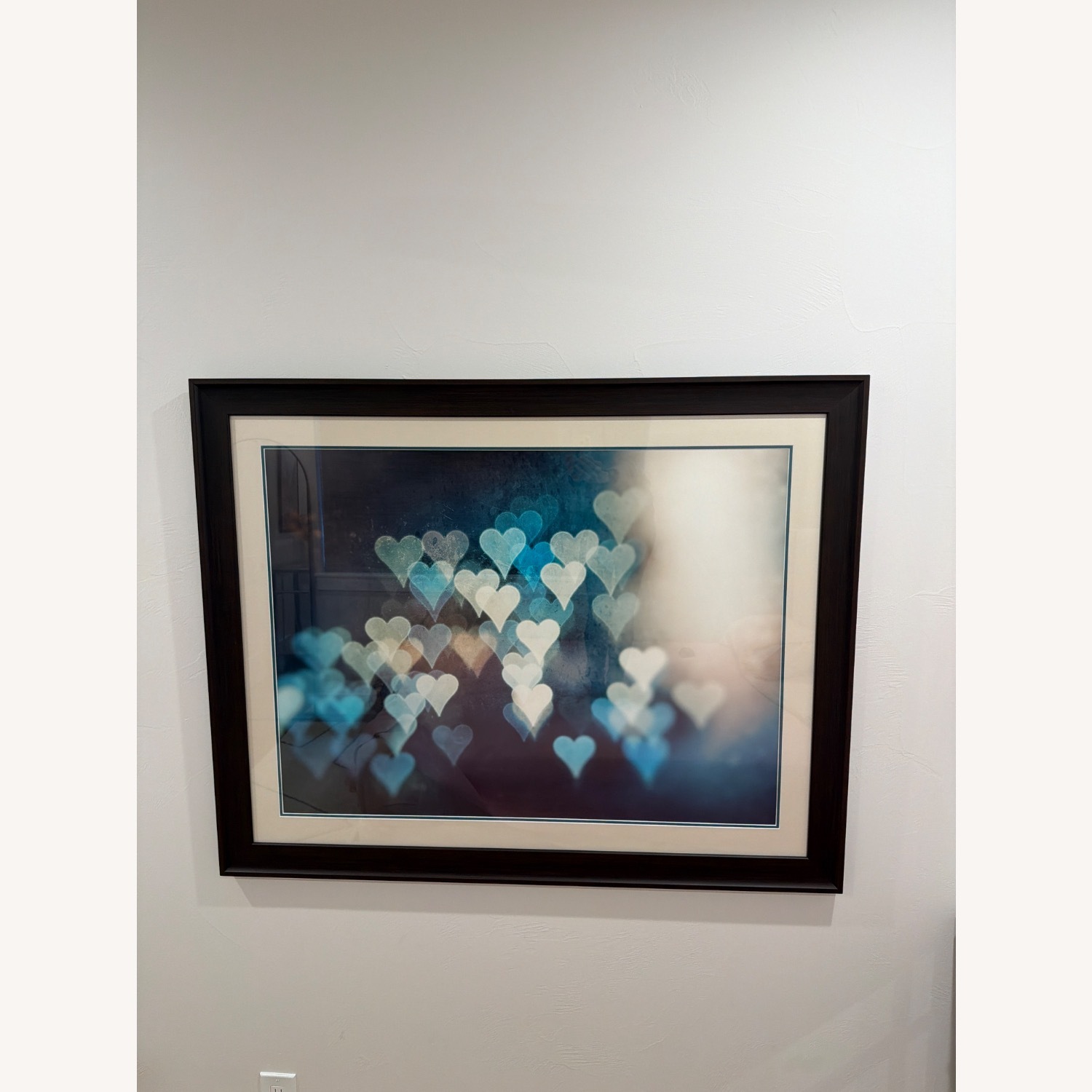 Vintage/Antique Blue Wood Wall Art - image-3