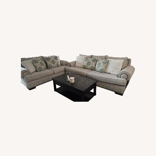 Used Furniture of America Light Gray 3+ Seater Sofa for sale on AptDeco