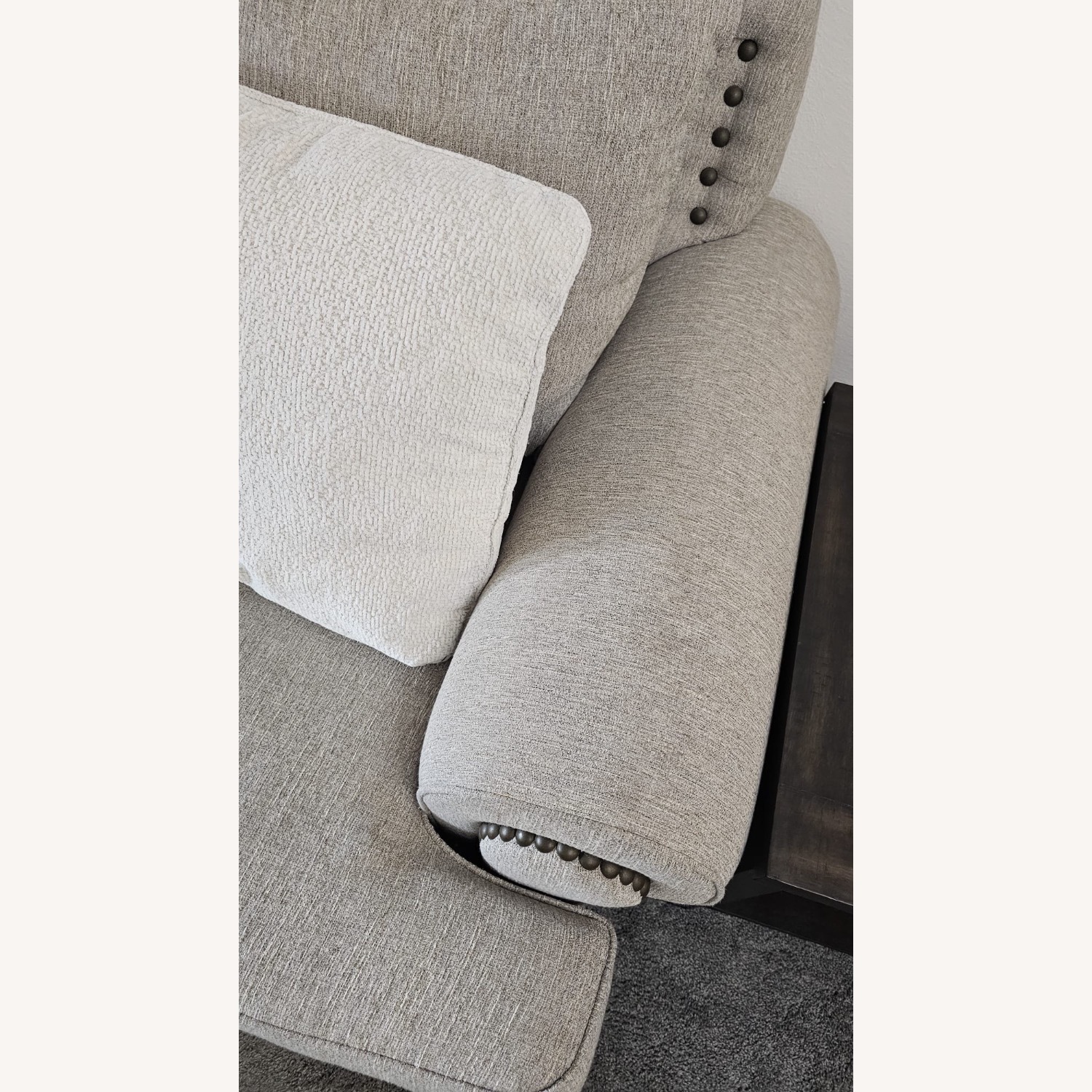 Furniture of America Light Gray 3+ Seater Sofa - image-2