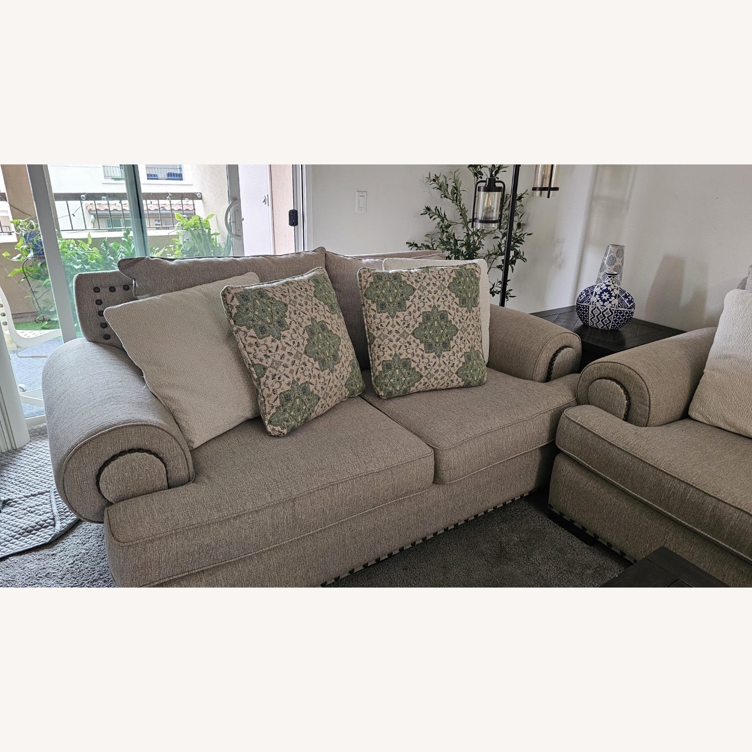 Furniture of America Light Gray 3+ Seater Sofa - image-12