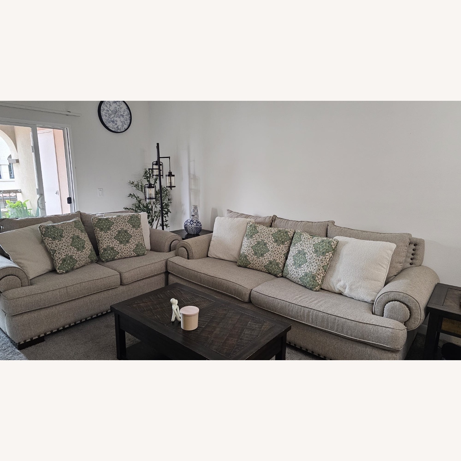 Furniture of America Light Gray 3+ Seater Sofa - image-1