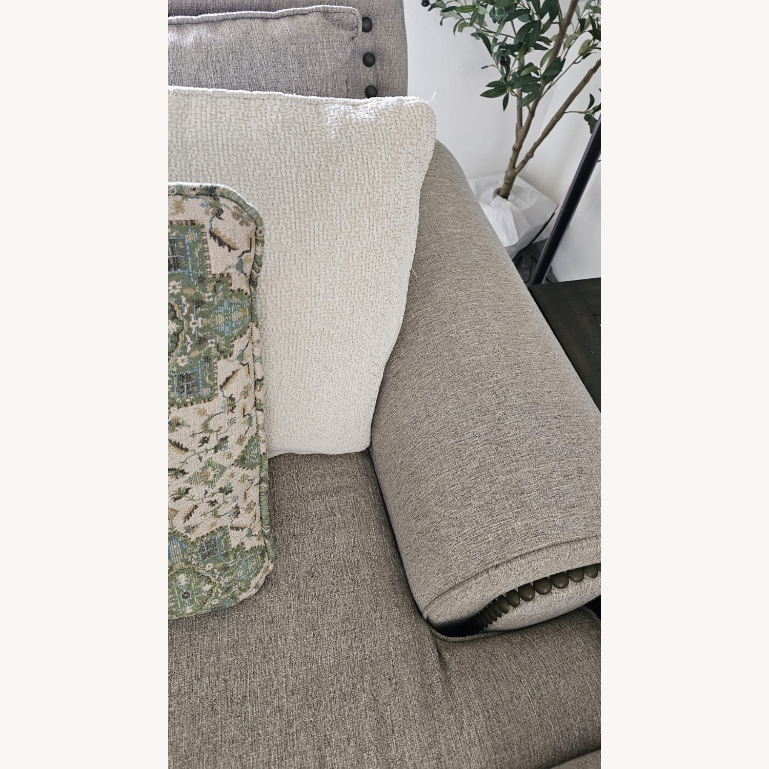 Furniture of America Light Gray 3+ Seater Sofa - image-3