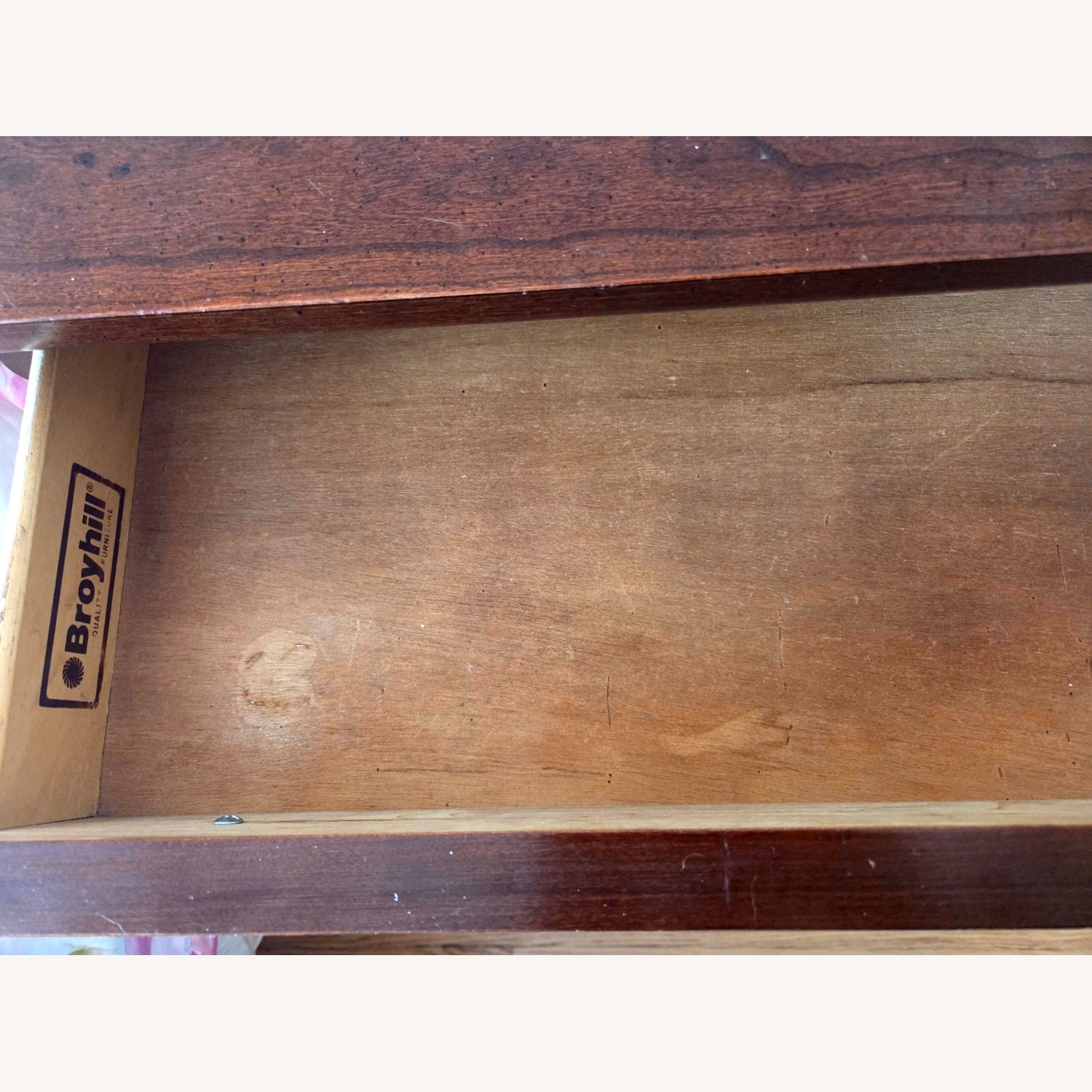 Broyhill Furniture Dark Brown Wood Nightstand - image-4