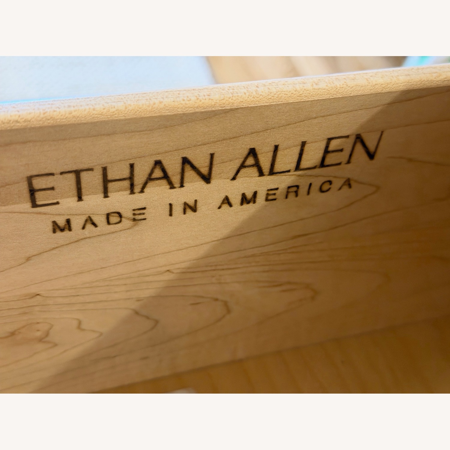 Ethan Allen New Country Black Wood Chest - image-1