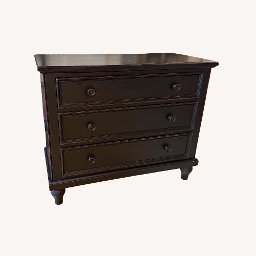 Used Ethan Allen New Country Black Wood Chest for sale on AptDeco