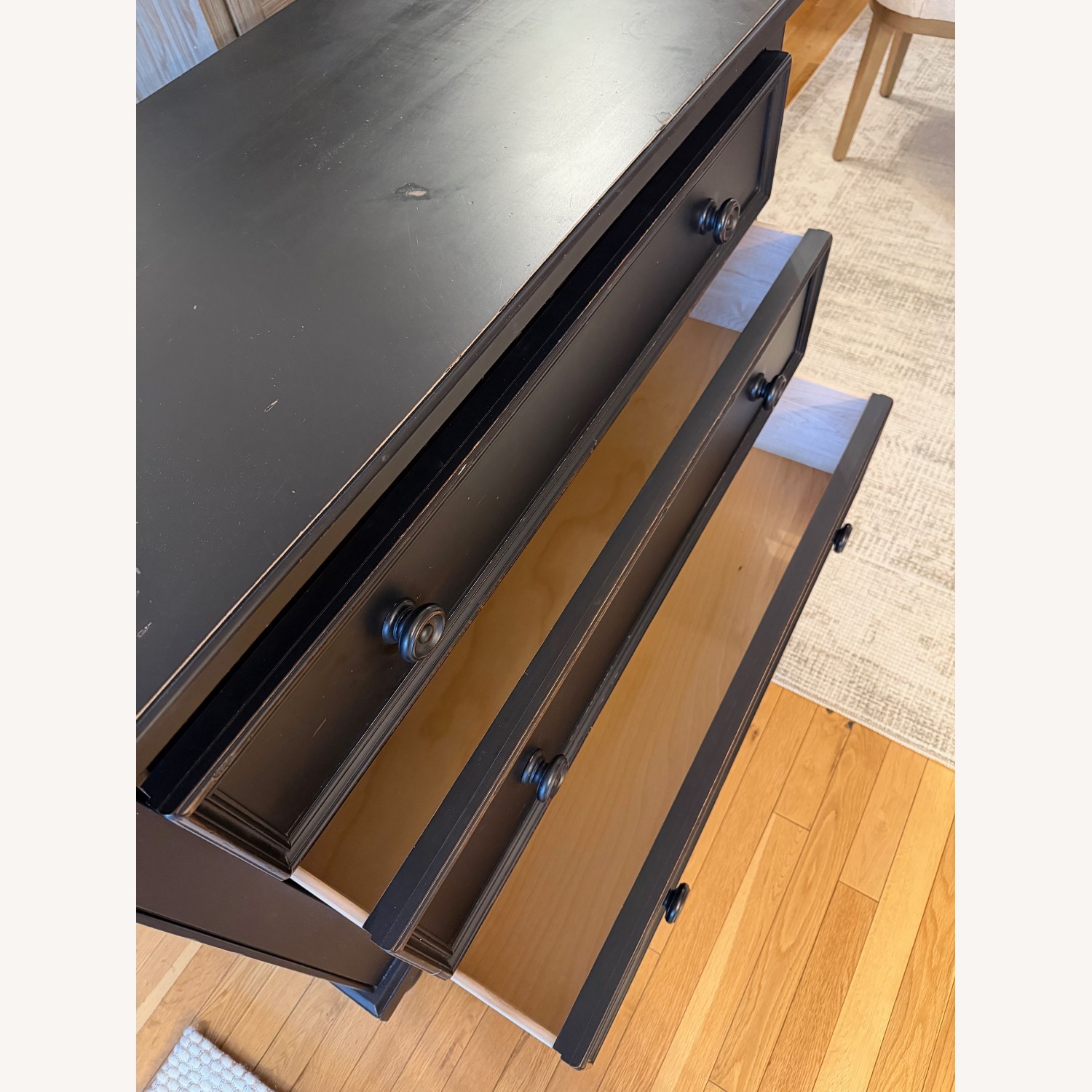 Ethan Allen New Country Black Wood Chest - image-2