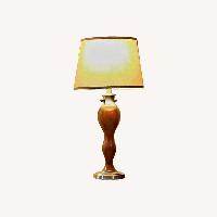 Vintage Natural Wood Table Lamp