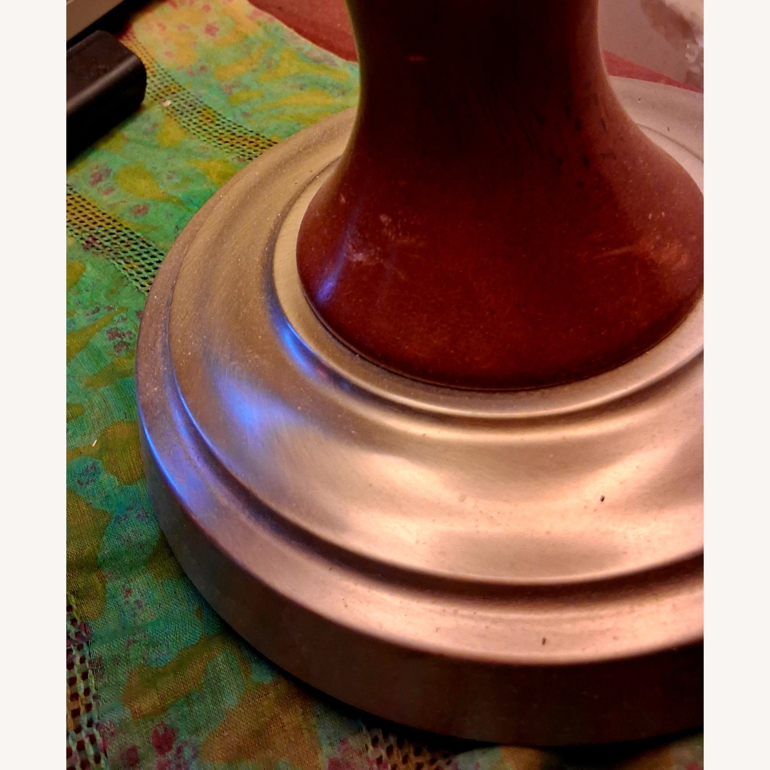 Vintage Natural Wood Table Lamp - image-2