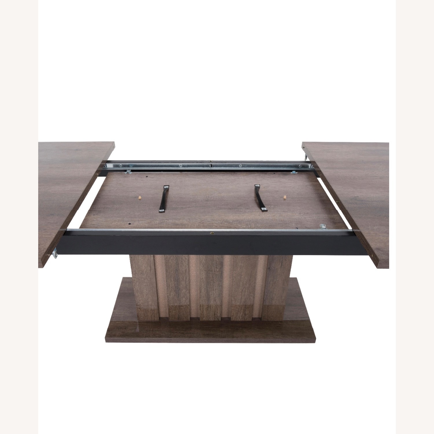 Modern Extendable Dining Table with Pedestal Base  - image-4