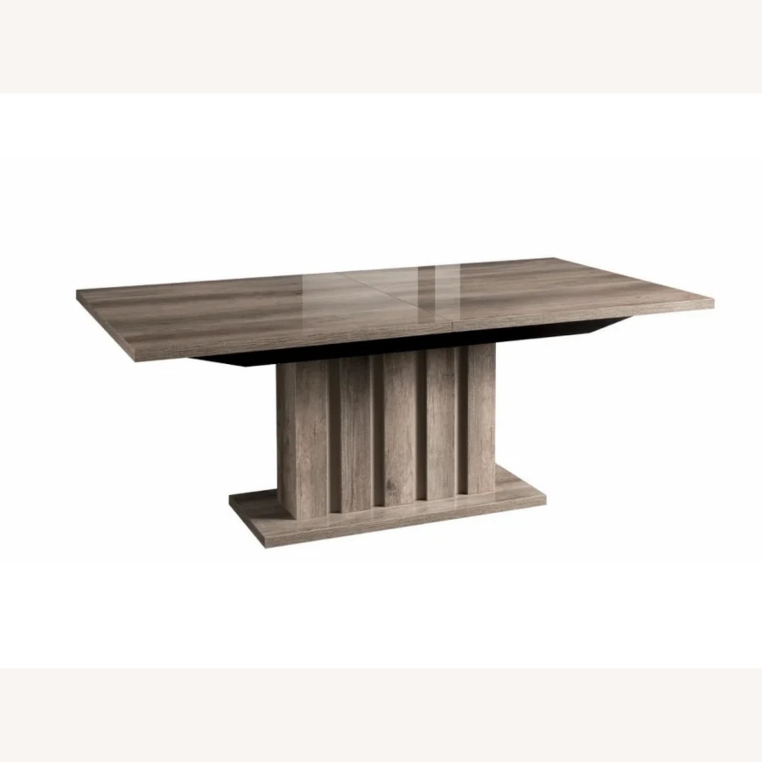 Modern Extendable Dining Table with Pedestal Base  - image-5