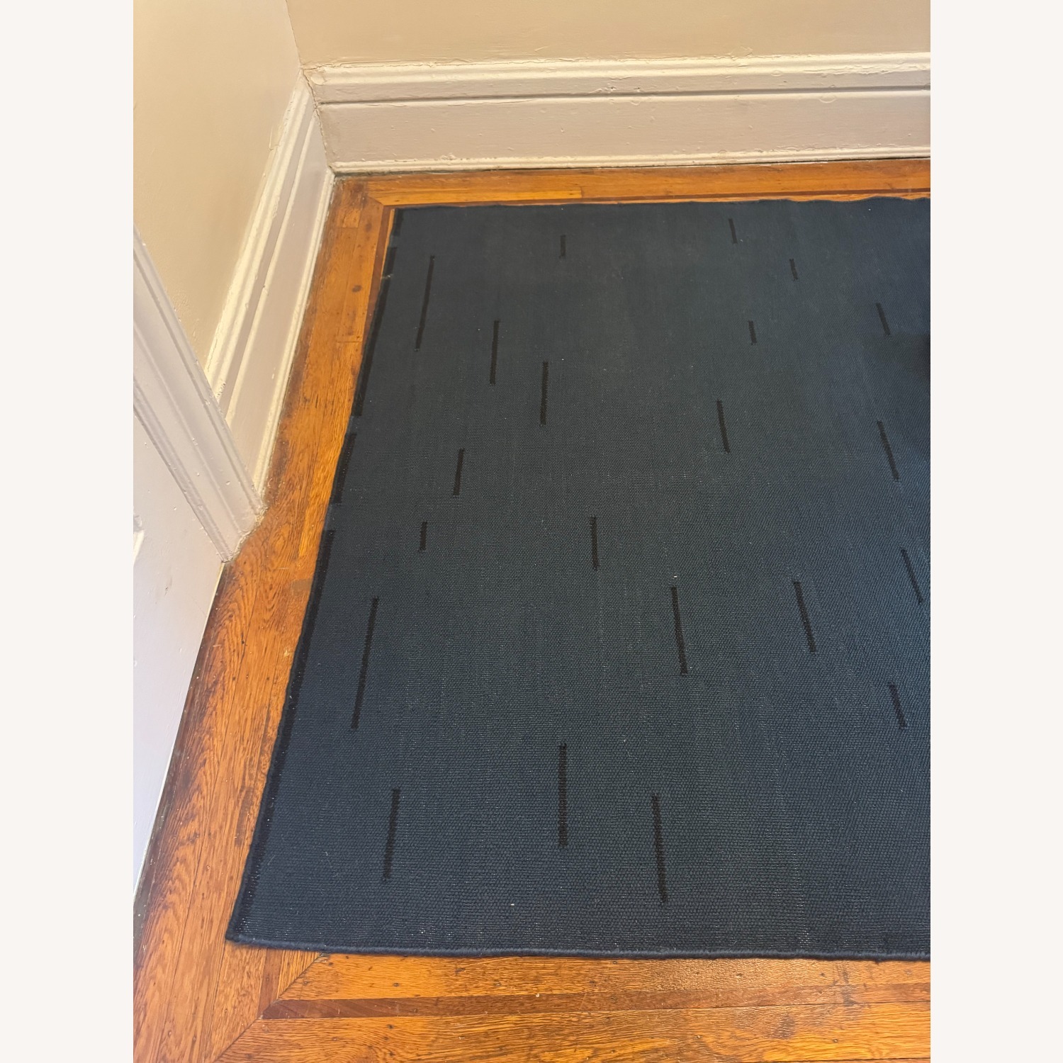 Nordic Knots Blue Wool Area Rug 5' x 8' - image-2