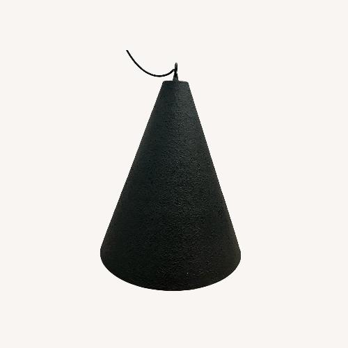 Used Four Hands Grazia Pendant - Matte Black Plaster for sale on AptDeco