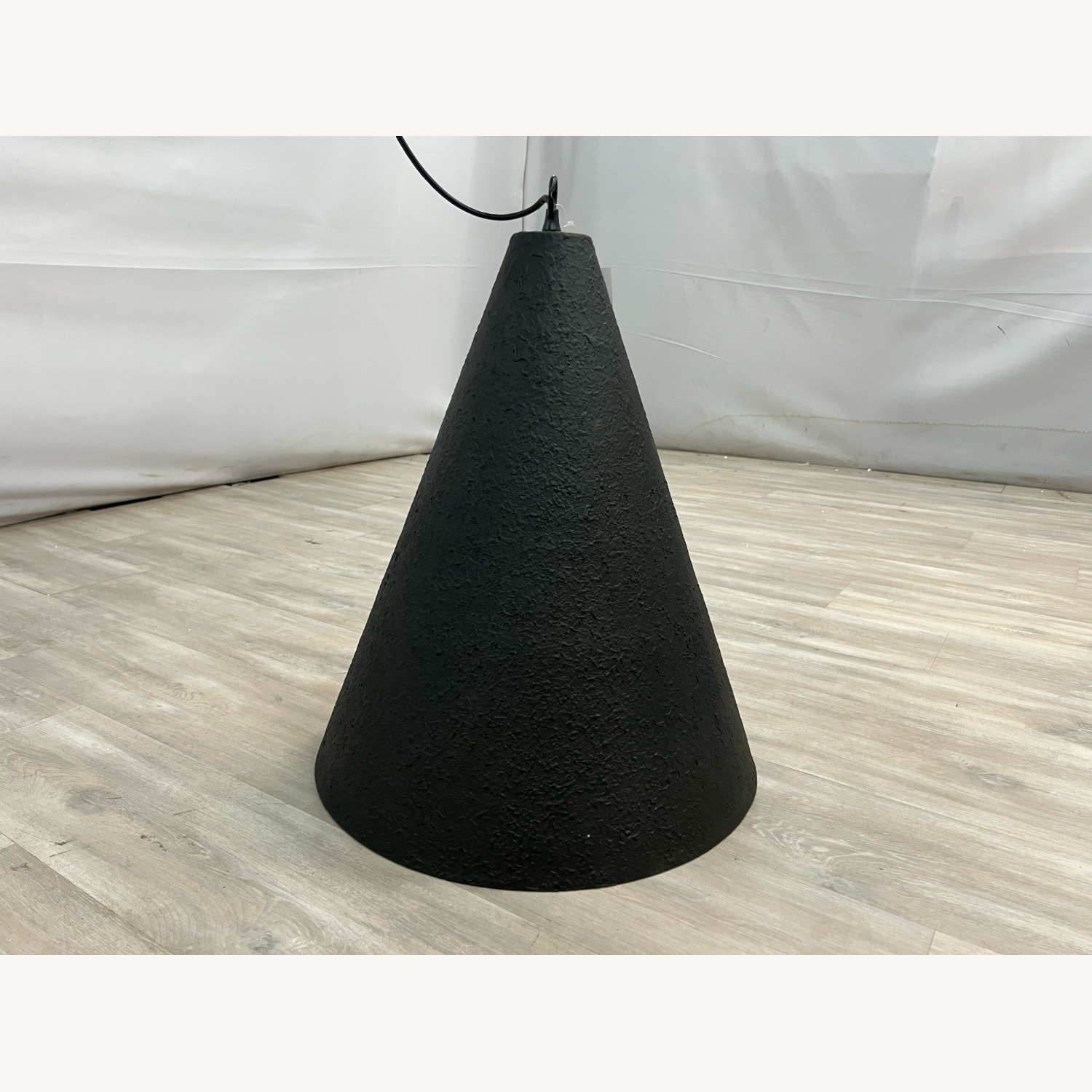 Four Hands Grazia Pendant - Matte Black Plaster - image-3