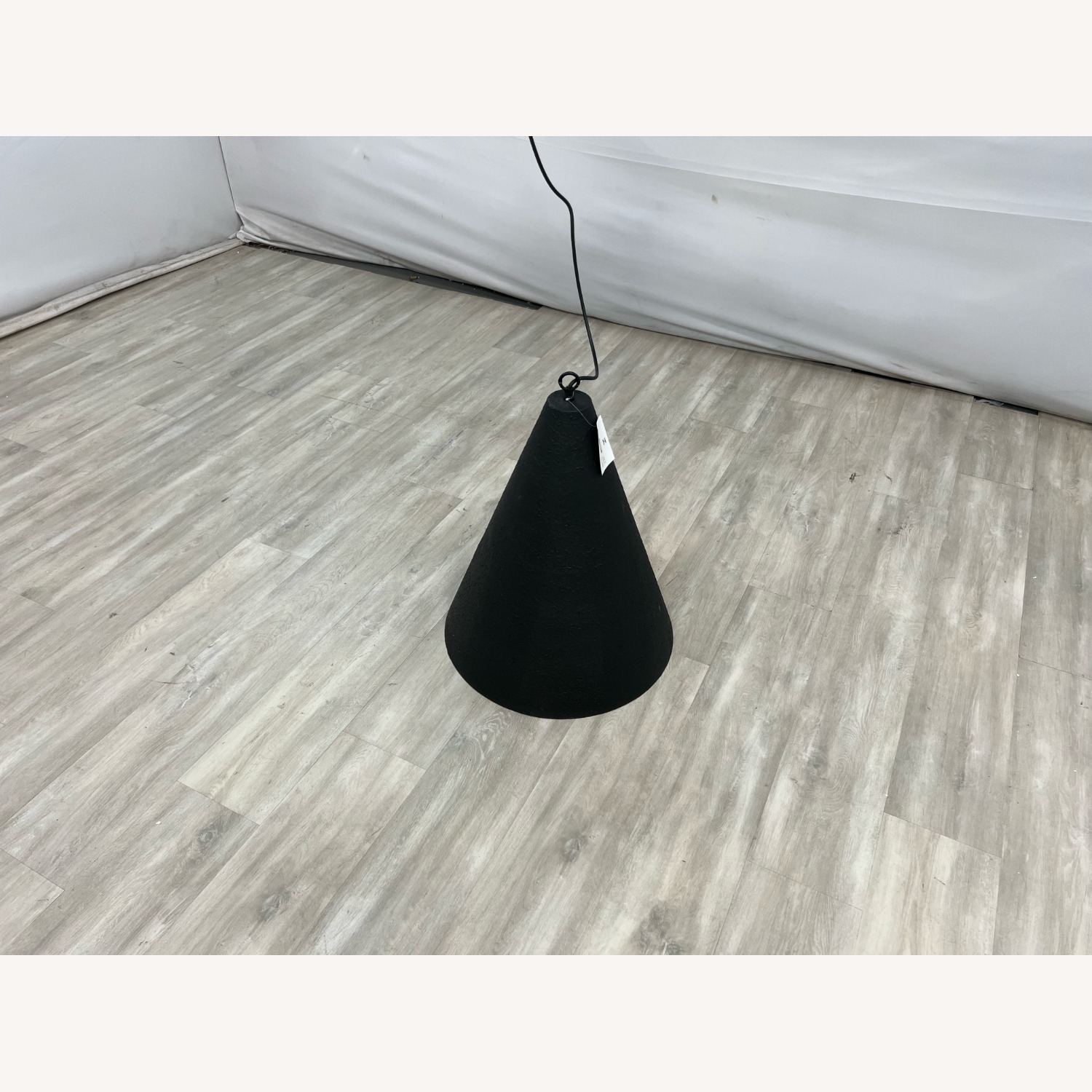 Four Hands Grazia Pendant - Matte Black Plaster - image-1