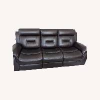 Dark Brown Leather 3+ Piece Sectional