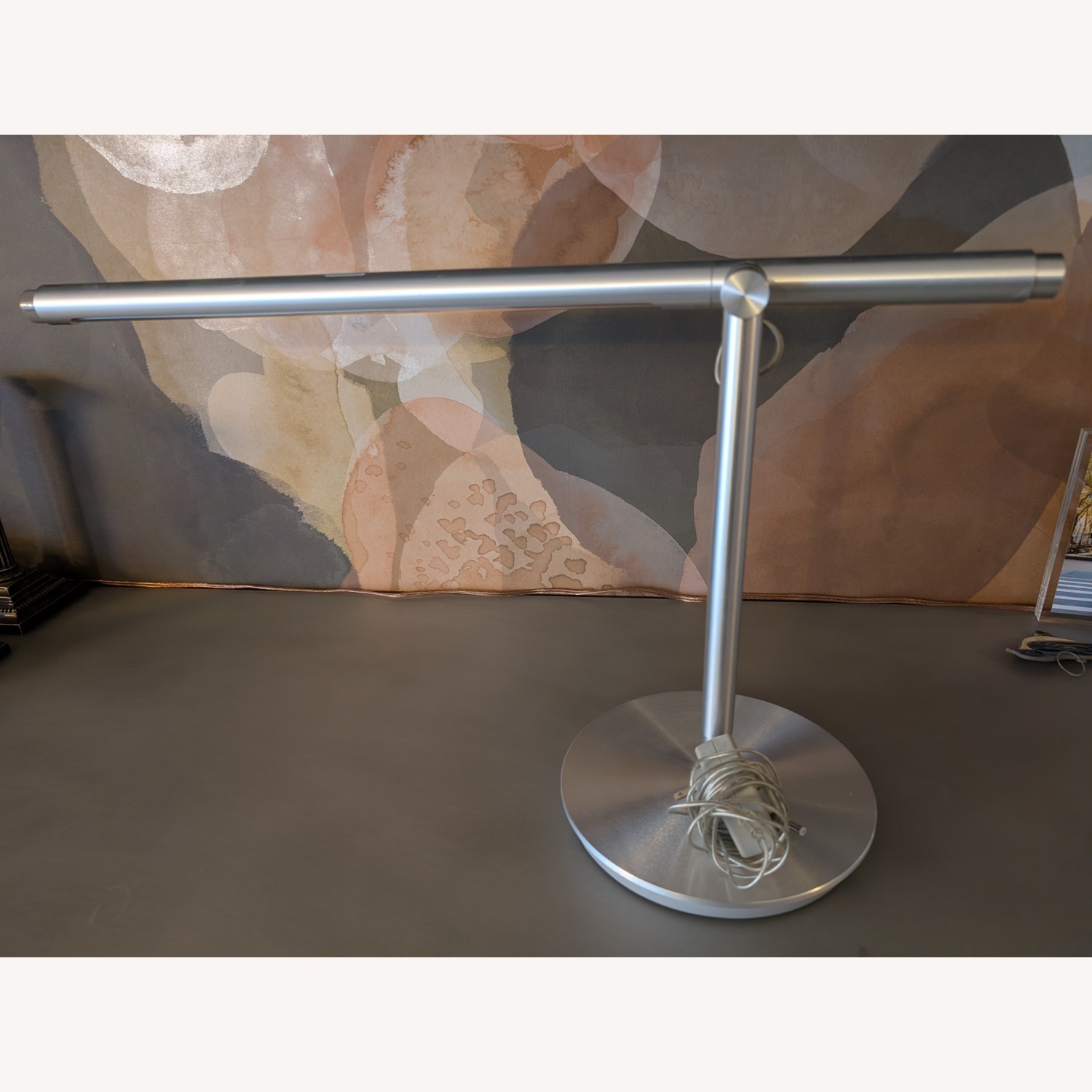Pablo Designs Brazo Silver Aluminum Table Lamps - image-1