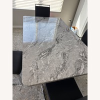 American Furniture Classics Light Gray Polyurethane Dining Table