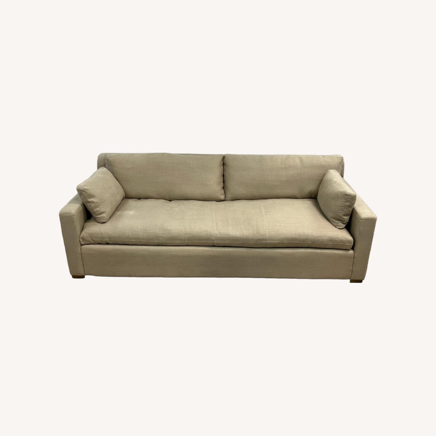 Restoration Hardware Belgian Track Arm Bench - image-0