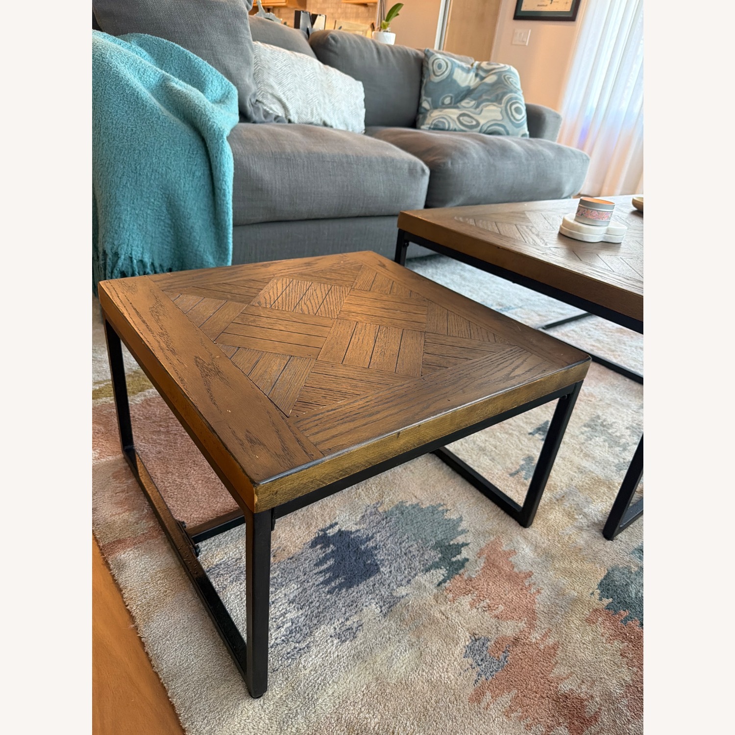 Vintage/Antique Dark Brown Coffee Table - image-5