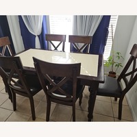 Vintage/Antique White Wood Dining Table