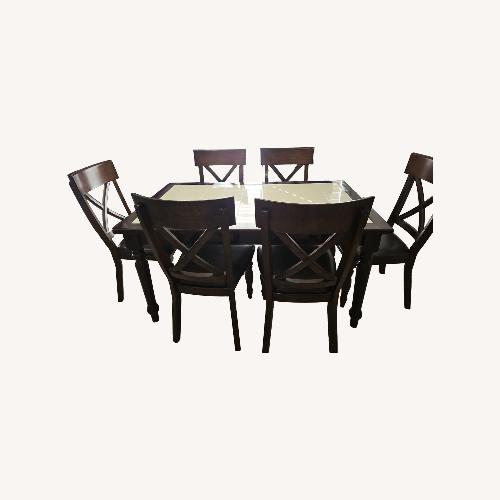 Used Vintage/Antique White Wood Dining Table for sale on AptDeco