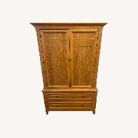 Thomasville Furniture Natural Wood Armoire