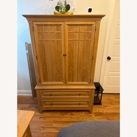Thomasville Furniture Natural Wood Armoire