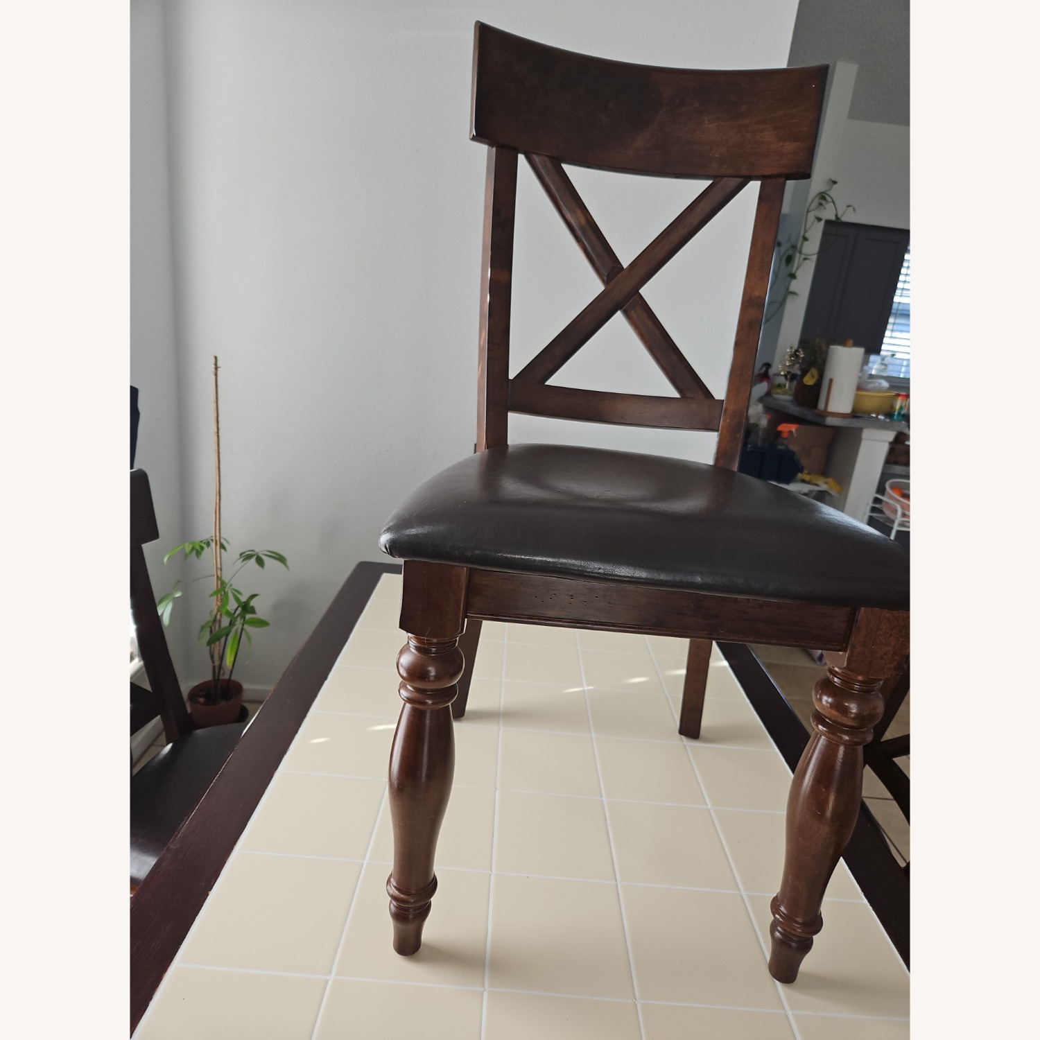 Rooms To Go Dark Brown Wood Dining Chairs - image-12