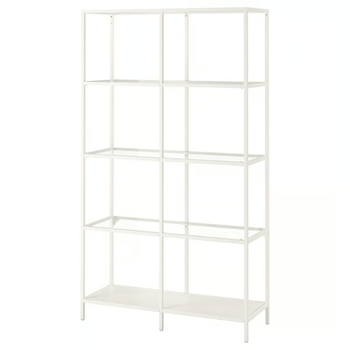 Used IKEA Vittsjö White Metal Bookcase for sale on AptDeco