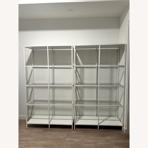 Used IKEA Vittsjö White Metal Bookcase for sale on AptDeco