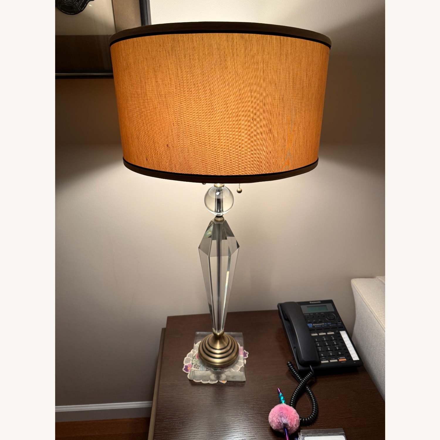 Dale Tiffany Strada Transparent Glass Table Lamp - image-1