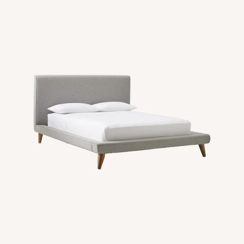 Used West Elm Mod Upholstered Platform Bed for sale on AptDeco