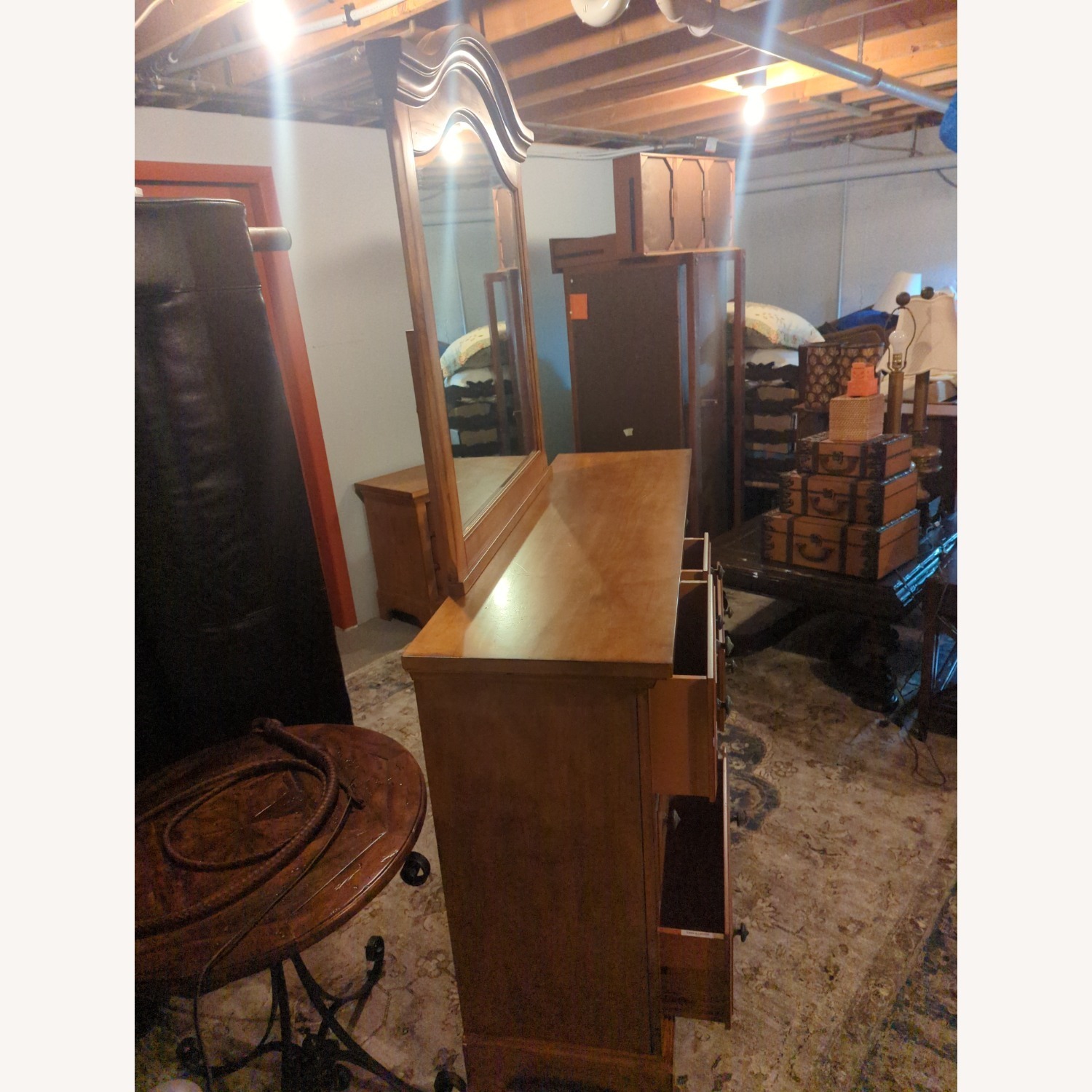 Dresser with Mirror 7 Drawers - image-3