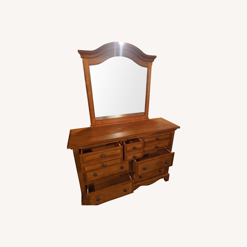 Used Dresser with Mirror 7 Drawers for sale on AptDeco