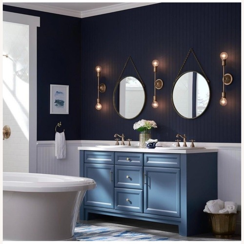 Used Kichler Armstrong Natural Brass Wall Lamp for sale on AptDeco