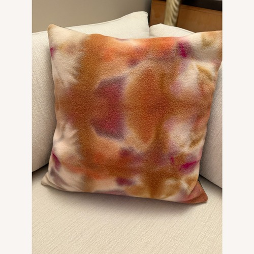 Used ABC Home Throw Pillow Tie-Dye/Olive Green for sale on AptDeco